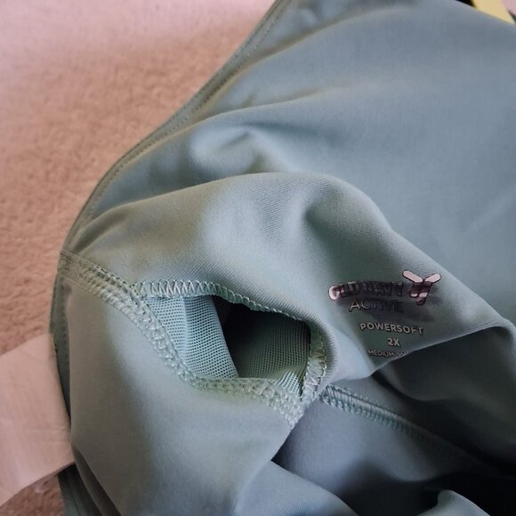 Old Navy Women's Size 2X Green PowerSoft Medium Support Go-Dry Sports Bra - Picture 7 of 8